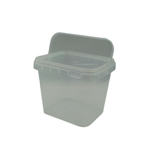 TP Seau 1.5L Rectangulaire Transparent