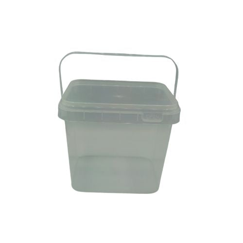 TP Seau 1.5L Rectangulaire Transparent