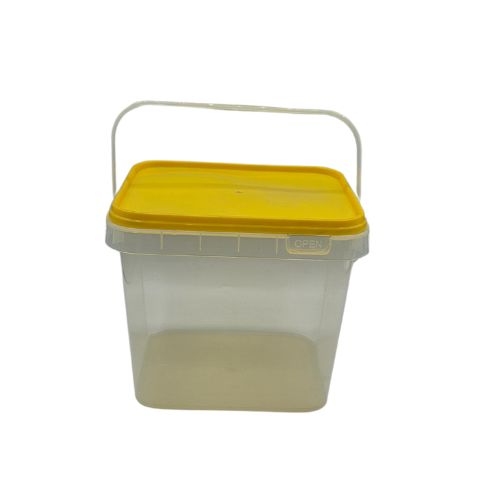 TP Seau 1.5L Rectangulaire Transparent